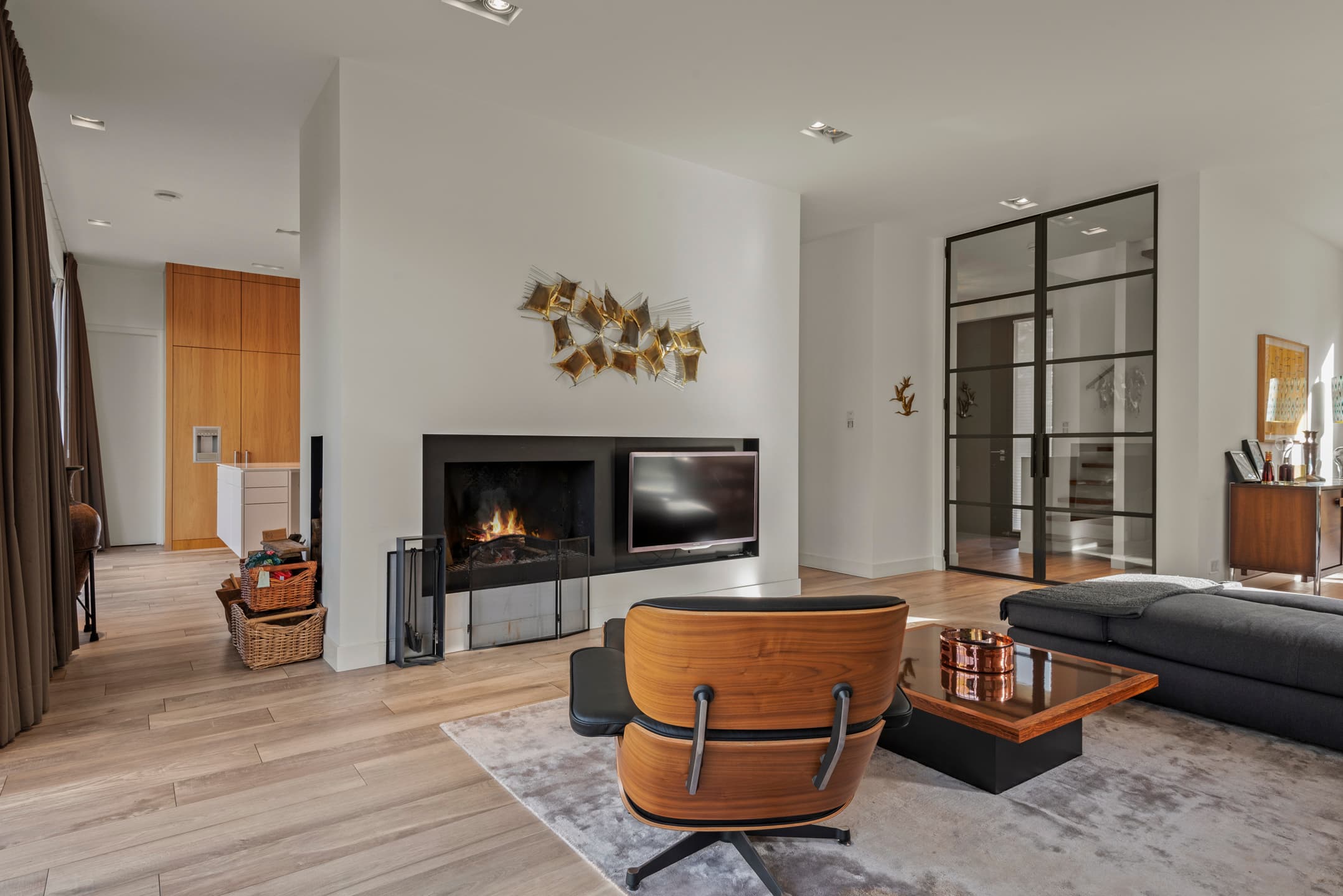 Woonkamer met veel licht